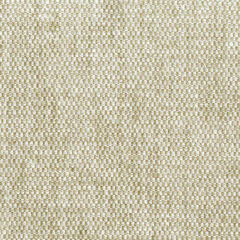 Beige fabric sample with a dense dotted texture, featuring a subtle gold shimmer and complex interlock weave; Turri collection swatch 751 a.